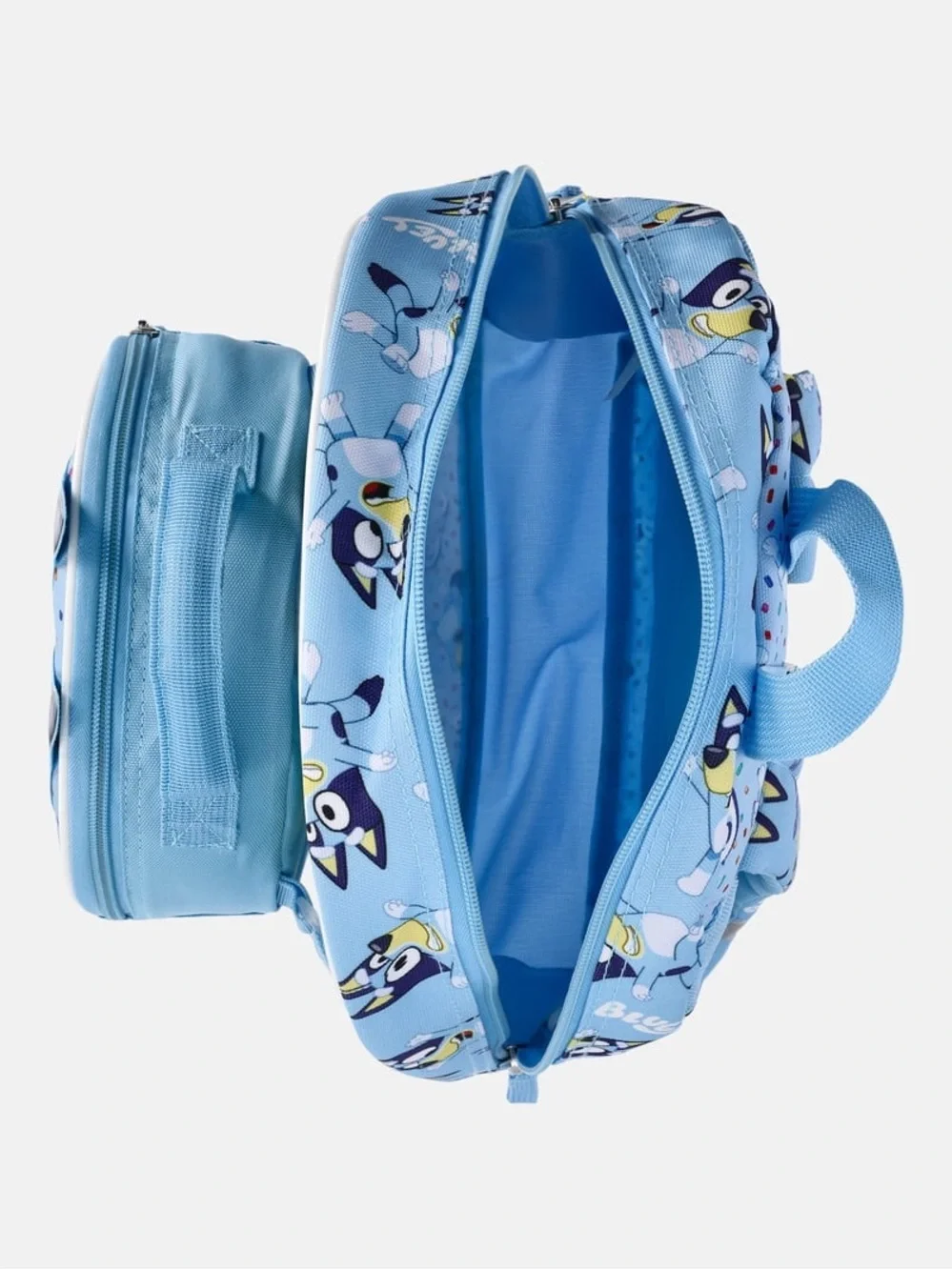 Bluey Kids Backpack with Character Front Pocket - Light Blue W